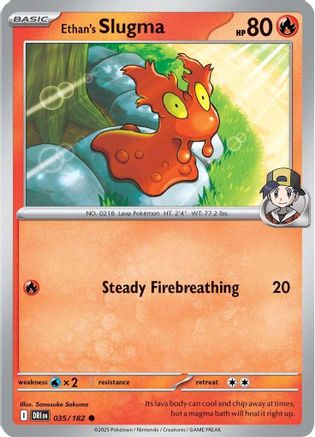 Ethan's Slugma 035  - Reverse Holofoil SV10 Destined Rivals - Common