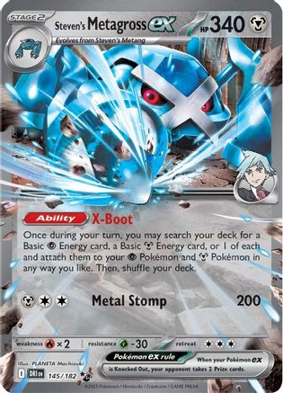 Steven's Metagross ex 145  - Holofoil SV10 Destined Rivals - Double Rare