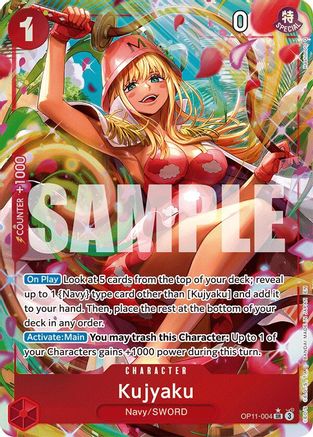 Kujyaku (Alternate Art) (OP11-004) - A Fist of Divine Speed Foil