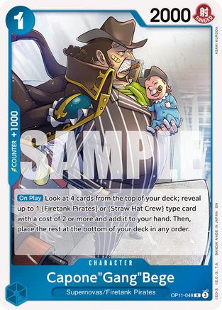 Capone"Gang"Bege (048) (OP11-048) - A Fist of Divine Speed Foil