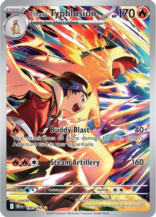 Ethan's Typhlosion 190/182  - Holofoil SV10 Destined Rivals - Illustration Rare