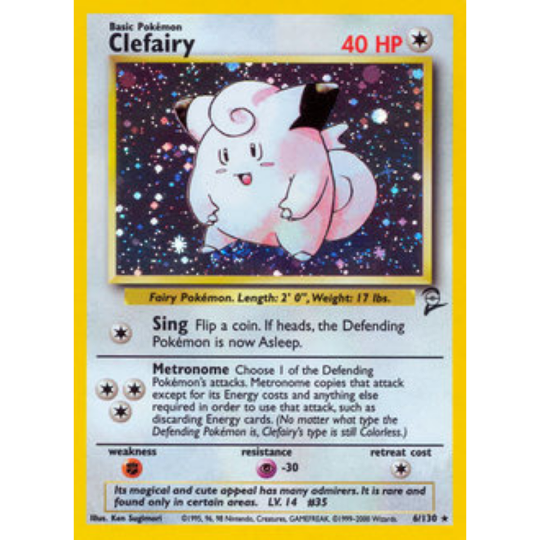 Clefairy 006  - Holofoil Base Set 2 - Holo Rare