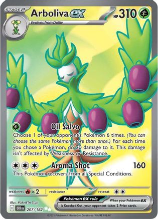 Arboliva ex 207/182  - Holofoil SV10 Destined Rivals - Ultra Rare