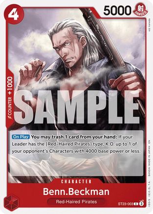 Benn.Beckman (ST23-003) - Starter Deck 23: RED Shanks
