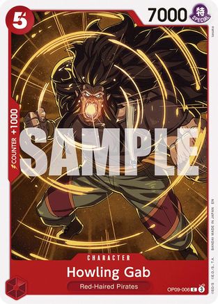 Howling Gab (Reprint) (OP09-006) - Starter Deck 23: RED Shanks