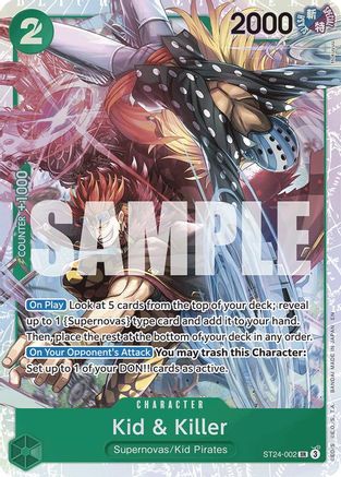 Kid & Killer (ST24-002) - Starter Deck 24: GREEN Jewelry Bonney Foil