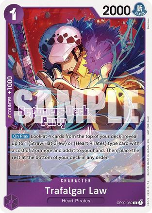 Trafalgar Law (Beginners Deck Party [ST-23] - [ST-28] Participation Pack) (OP09-069) - One Piece Promotion Cards