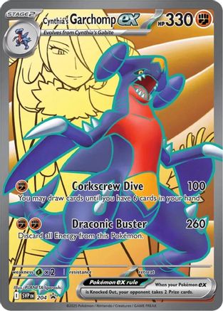 Cynthia's Garchomp ex 204  - Holofoil SV Scarlet & Violet Promo Cards - Promo