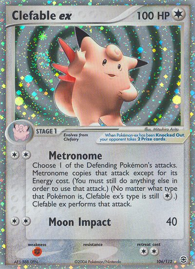 Clefable ex  - Holofoil FireRed & LeafGreen - Ultra Rare