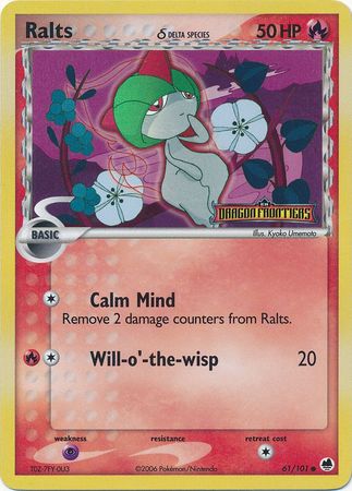 Ralts (Delta Species) 061  - Reverse Holofoil Dragon Frontiers - Common