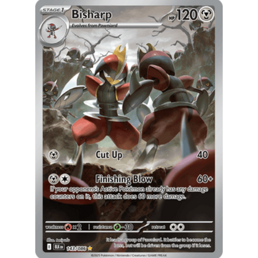 Bisharp 143/086  - Holofoil SV Black Bolt - Illustration Rare
