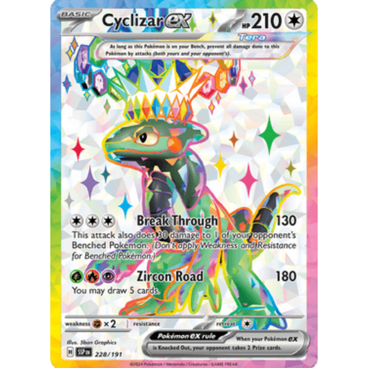 Cyclizar ex 228/191  - Holofoil SV08 Surging Sparks - Ultra Rare