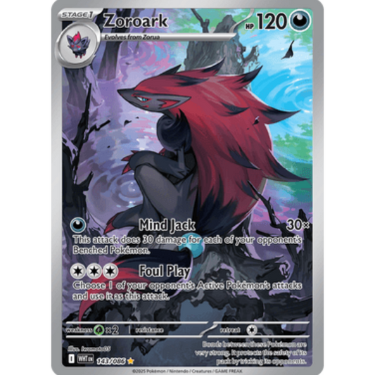 Zoroark 143/086  - Holofoil SV White Flare - Illustration Rare