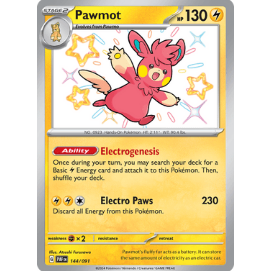 Pawmot 144  - Holofoil SV Paldean Fates - Shiny Rare