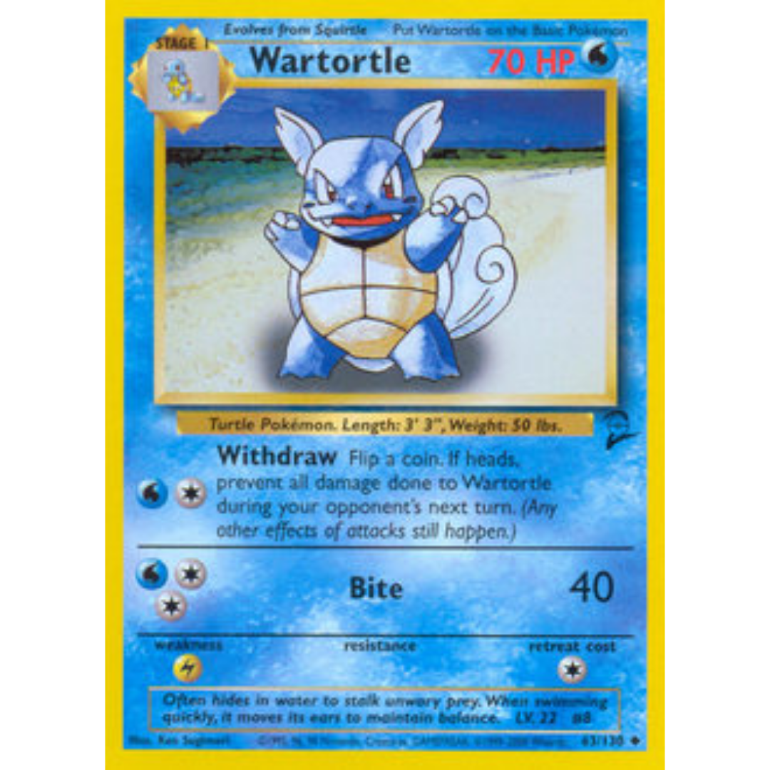 Wartortle 063  Base Set 2 - Uncommon