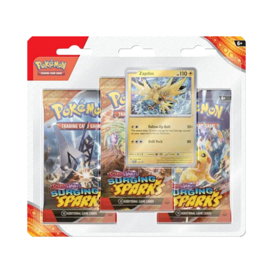 Surging Sparks 3 Pack Blisters [Zapdos]