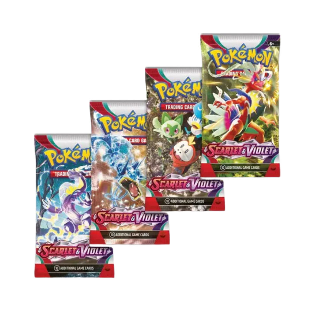 Scarlet & Violet Booster Pack Art Bundle [Set of 4]