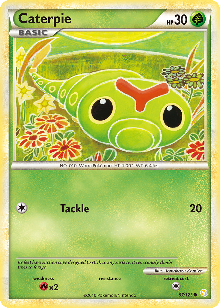 Caterpie 057  HeartGold SoulSilver - Common