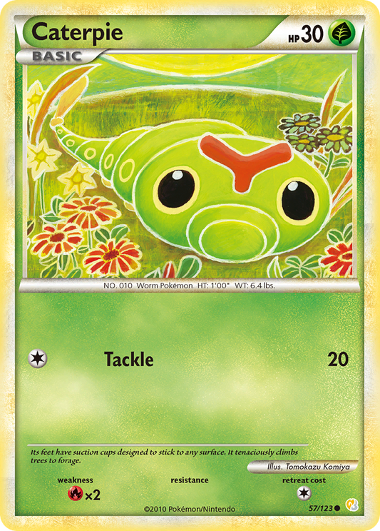 Caterpie 057  HeartGold SoulSilver - Common