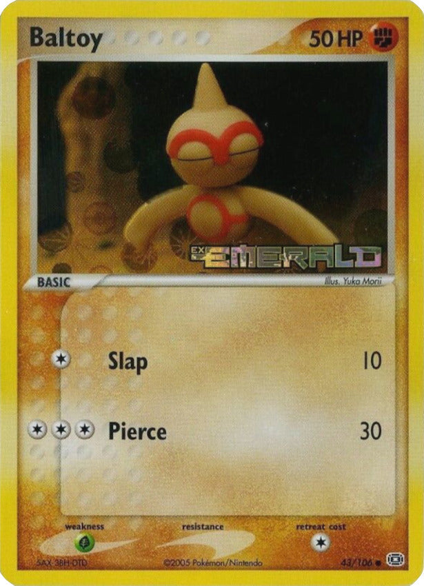 Baltoy  - Reverse Holofoil Emerald - Common