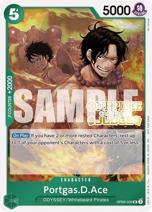 Portgas.D.Ace (Judge Pack Vol. 6) (OP09-035) - One Piece Promotion Cards Foil