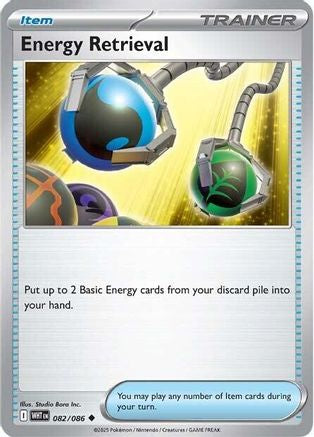 Energy Retrieval 082  SV White Flare - Uncommon