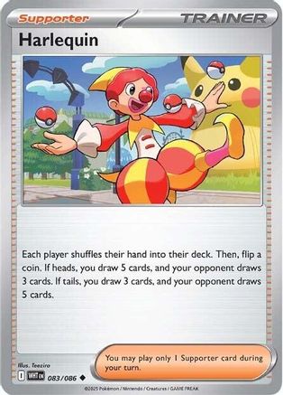 Harlequin 083  - Reverse Holofoil SV White Flare - Uncommon