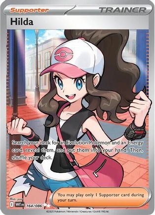 Hilda 164/086  - Holofoil SV White Flare - Ultra Rare