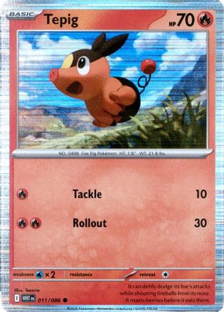 Tepig 011/086  - Holofoil Miscellaneous Cards & Products - Common