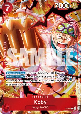 Koby (Event Pack Vol. 7) (P-092) - One Piece Promotion Cards Foil