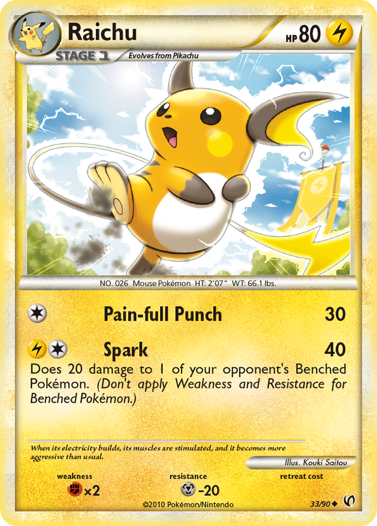 Raichu  Undaunted - Uncommon