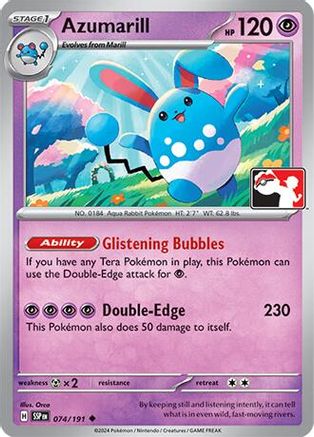 Azumarill 074/191  Prize Pack Series Cards - Uncommon