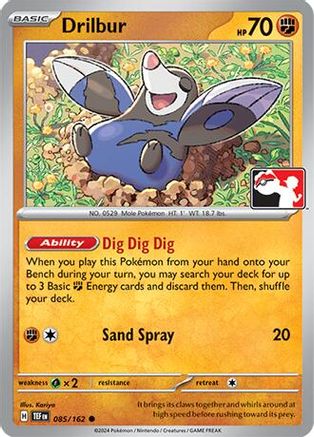 Drilbur 085/162  - Holofoil Prize Pack Series Cards - Common
