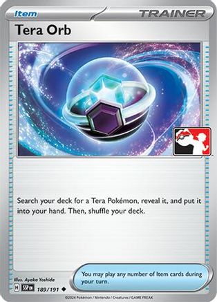 Tera Orb 189/191  - Holofoil Prize Pack Series Cards - Uncommon