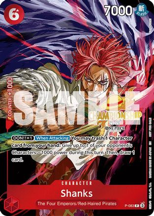 Shanks (CS 25-26 Event Pack) (P-083) - One Piece Promotion Cards Foil