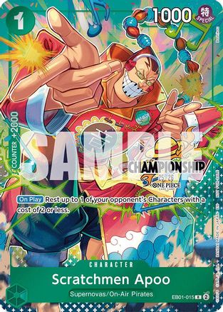 Scratchmen Apoo (CS 25-26 Celebration Pack) (EB01-015) - One Piece Promotion Cards Foil
