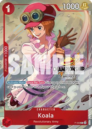 Koala (CS 25-26 Event Pack Finalist Ver.) (P-069) - One Piece Promotion Cards Foil