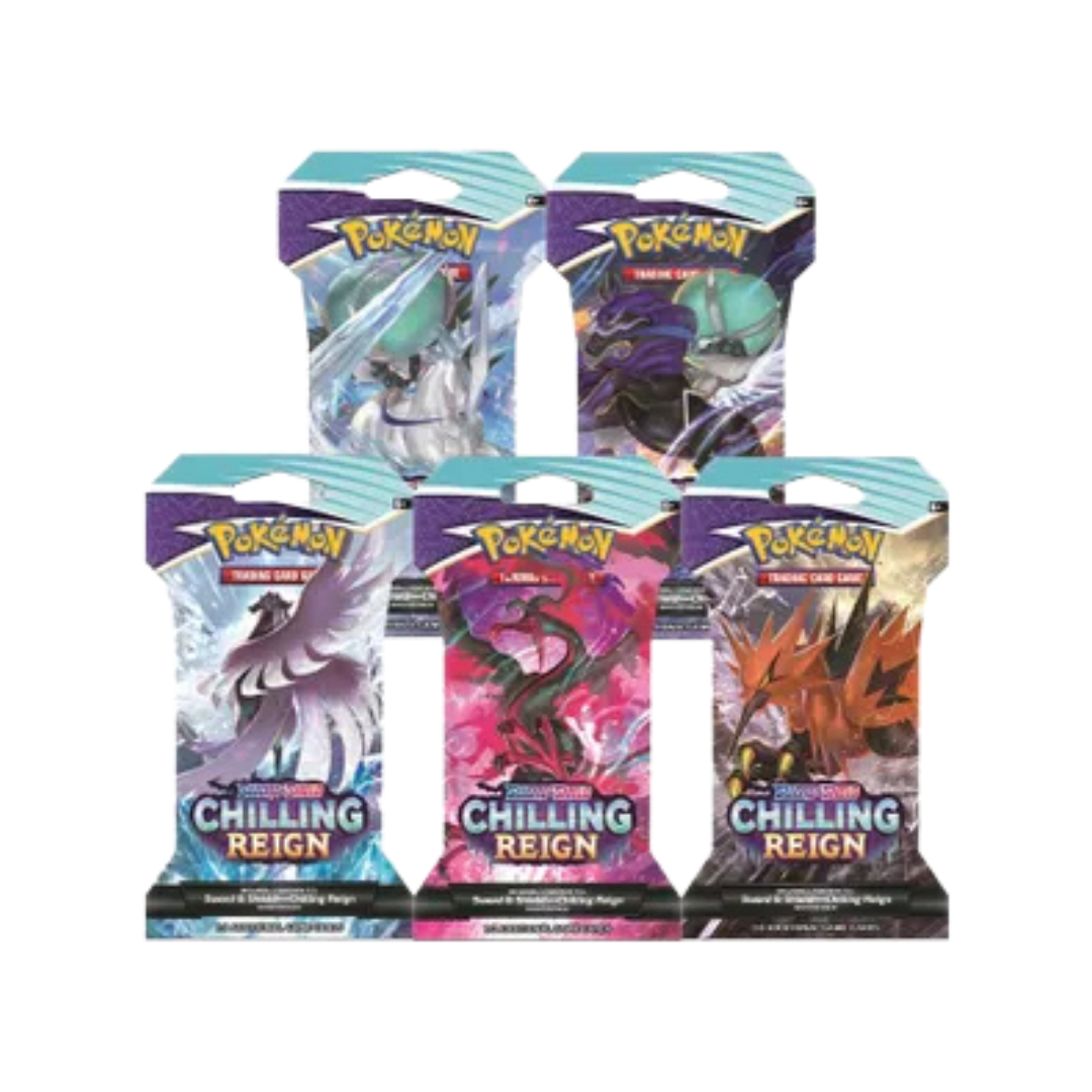 Chilling Reign Sleeved Booster Pack Art Bundle [Set of 5]