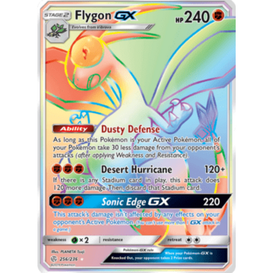 Flygon GX (Secret) 256  - Holofoil SM  Cosmic Eclipse - Secret Rare