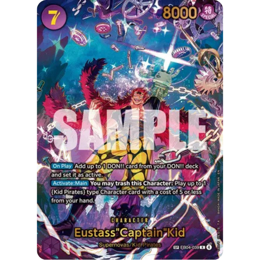 Eustass"Captain"Kid - EB04-039 (SP) (EB04-039) - The Azure Sea's Seven Foil