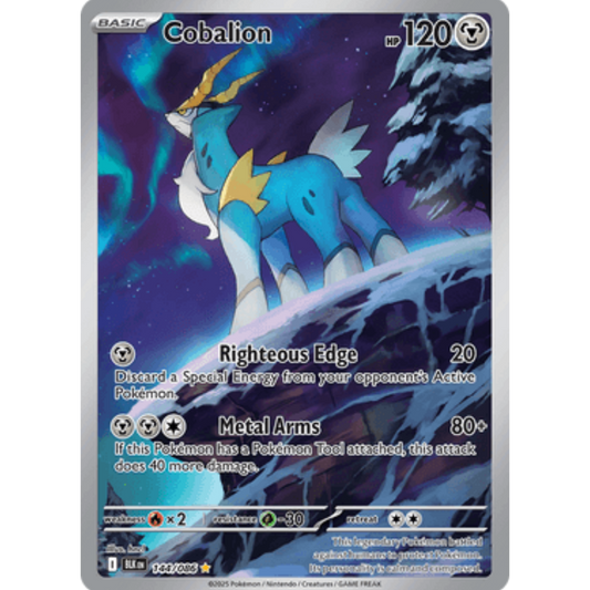 Cobalion 144/086  - Holofoil SV Black Bolt - Illustration Rare