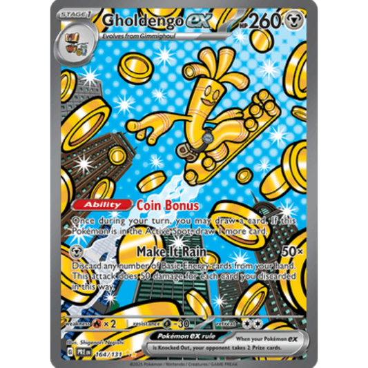 Gholdengo ex 164/131  - Holofoil SV Prismatic Evolutions - Special Illustration Rare