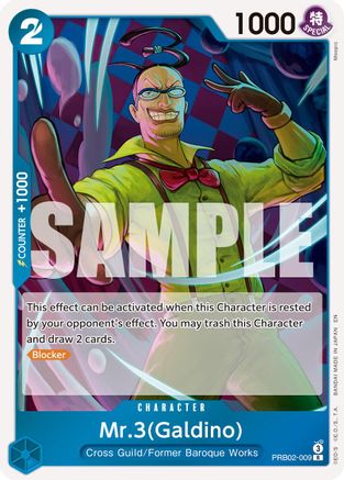 Mr.3(Galdino) (PRB02-009) - Premium Booster -The Best- Vol. 2 Foil