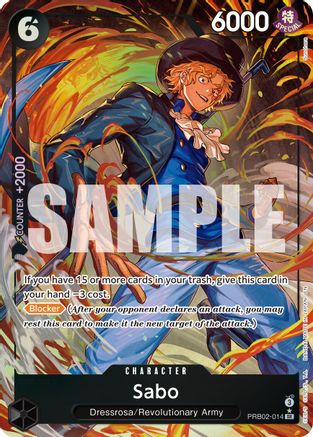 Sabo (Alternate Art) (PRB02-014) - Premium Booster -The Best- Vol. 2 Foil