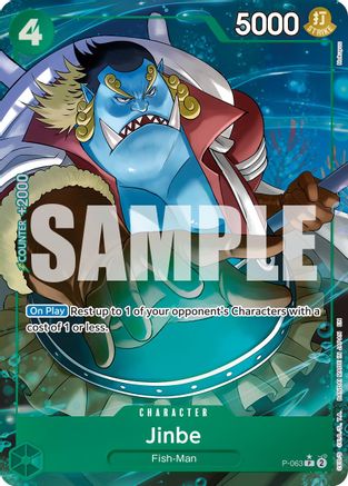 Jinbe - P-063 (Alternate Art) (P-063) - Premium Booster -The Best- Vol. 2 Foil