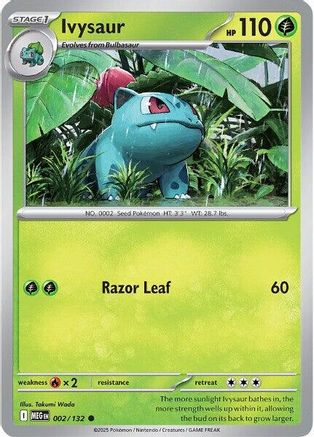 Ivysaur 002/132  ME01 Mega Evolution - Common