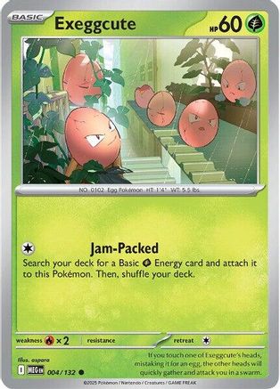 Exeggcute 004  - Reverse Holofoil ME01 Mega Evolution - Common