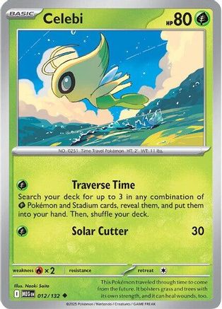 Celebi 012  ME01 Mega Evolution - Uncommon
