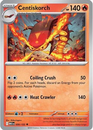 Centiskorch 030  ME01 Mega Evolution - Uncommon