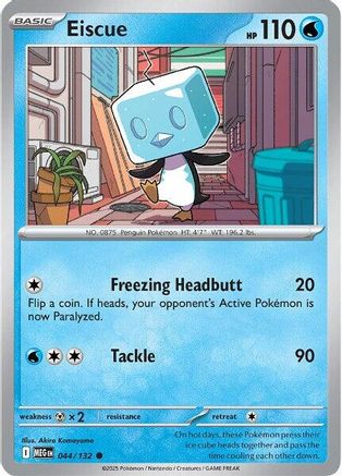 Eiscue 044  - Reverse Holofoil ME01 Mega Evolution - Common